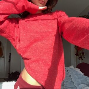 Unisex red long sleeve